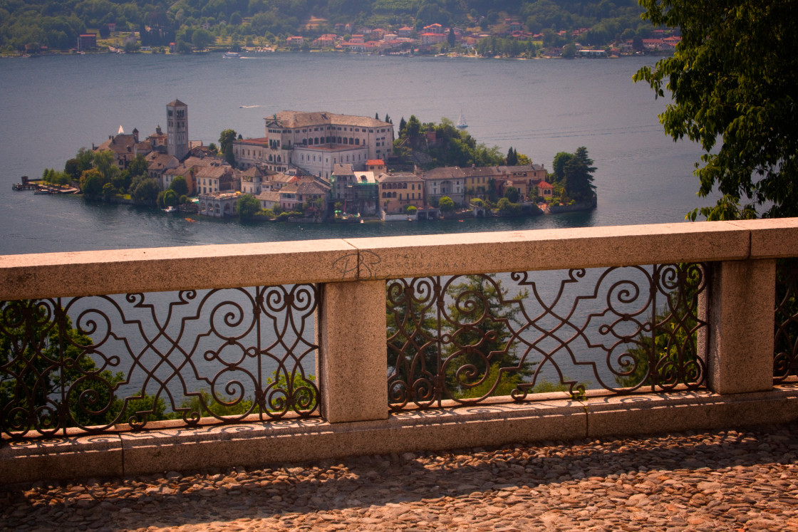 "Chiesa View of Isola di San Giulio" stock image