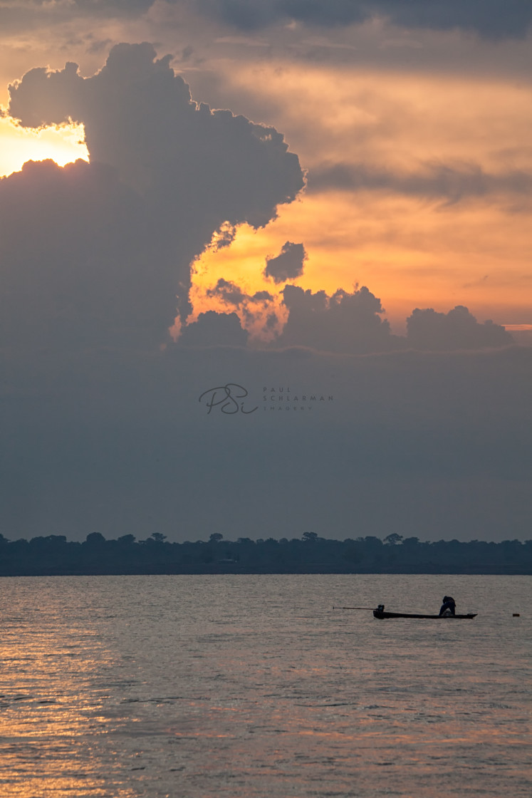 "Amazon Sunset" stock image