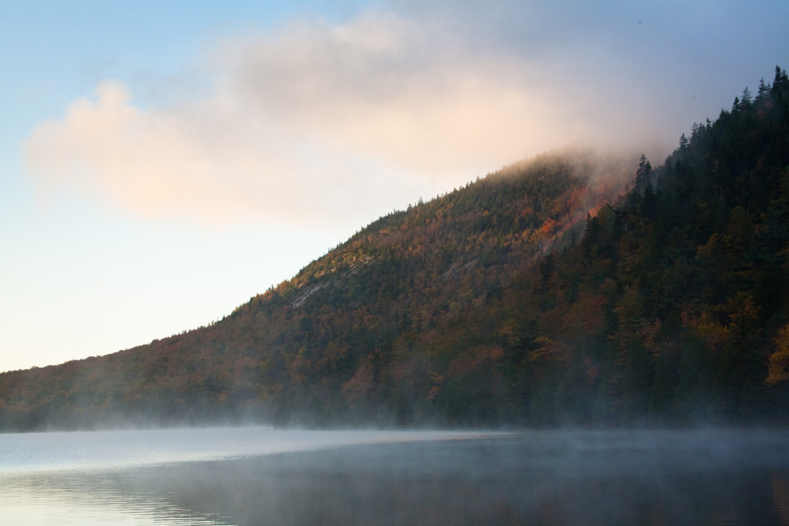 "Acadia Pond Mist II" stock image