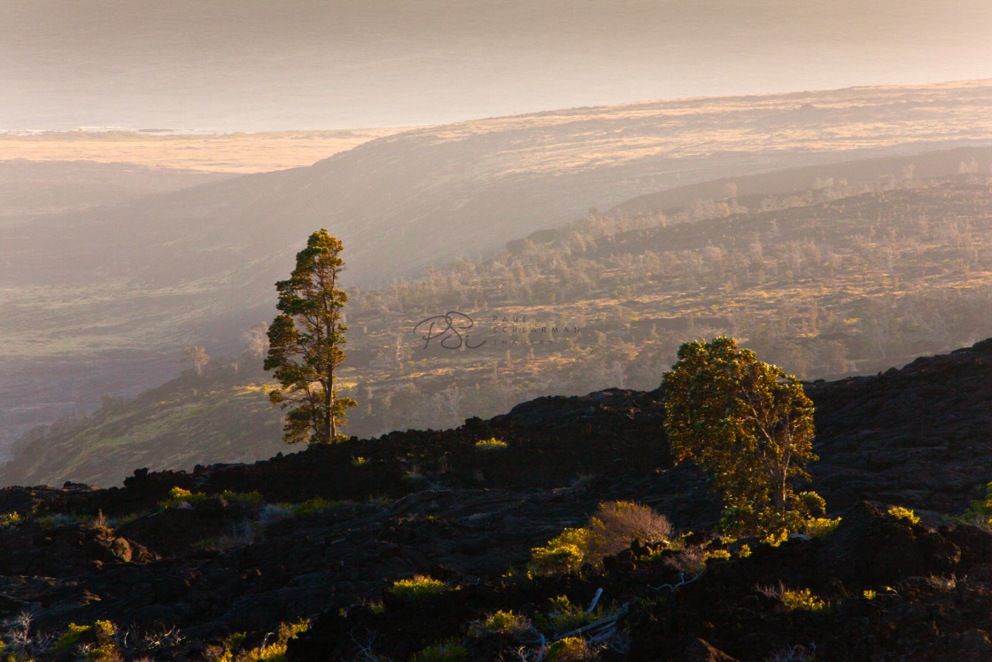 "Volcanoes Vast" stock image