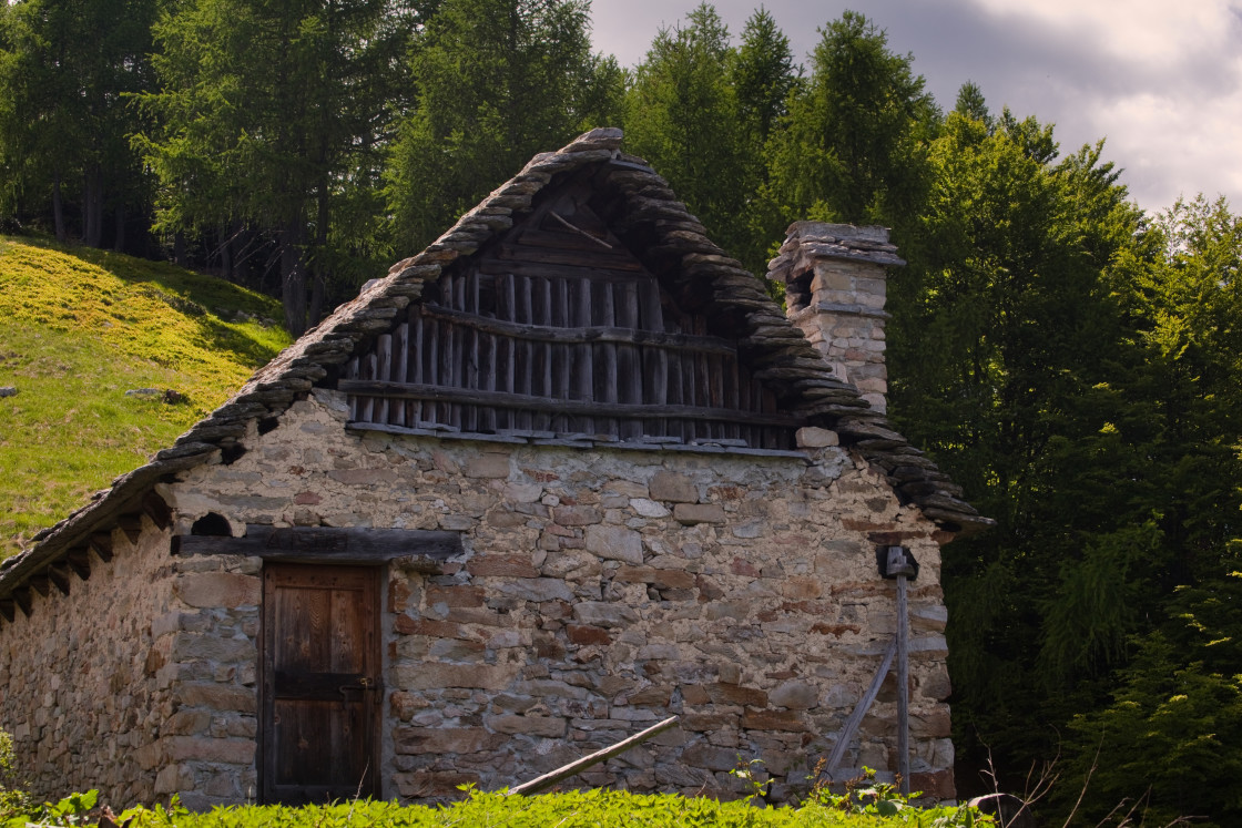 "Alpe Cima Ranch House" stock image