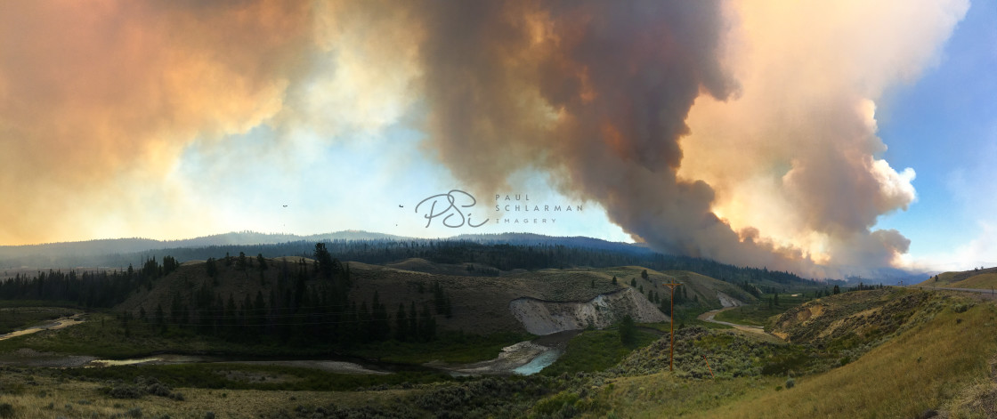 "Elk Ridge Fire" stock image