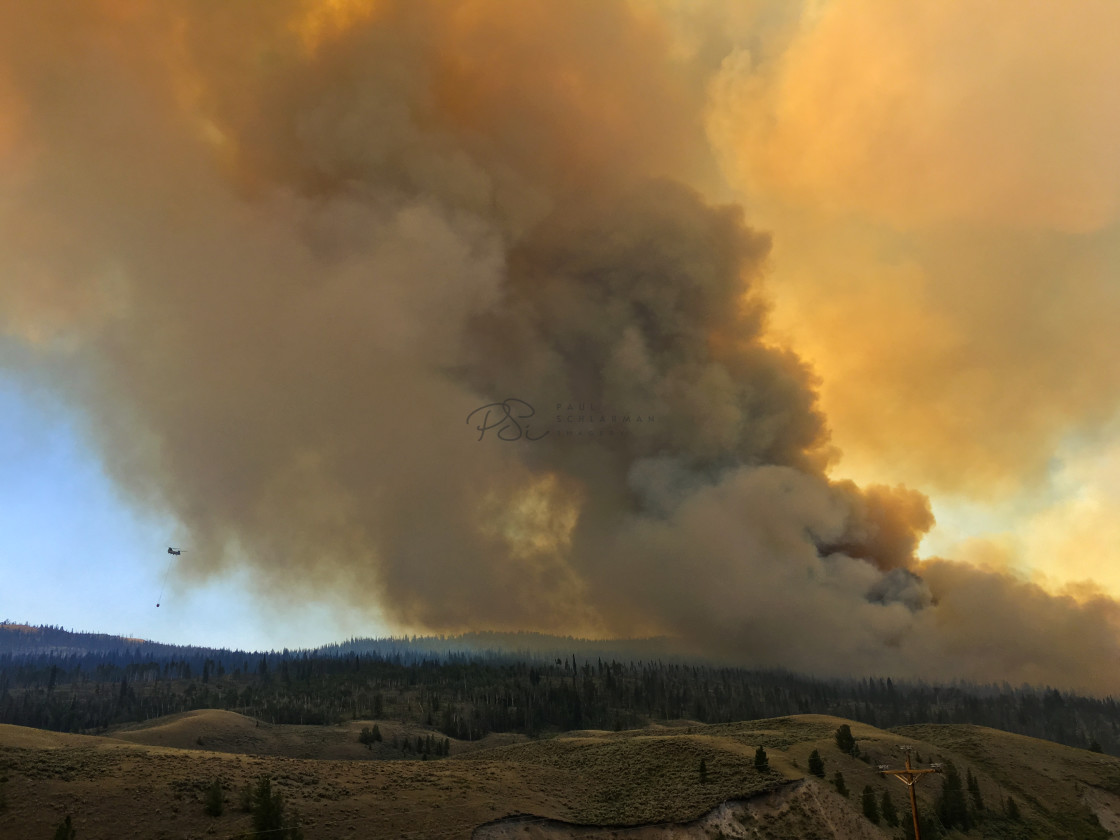 "Elk Ridge Fire" stock image