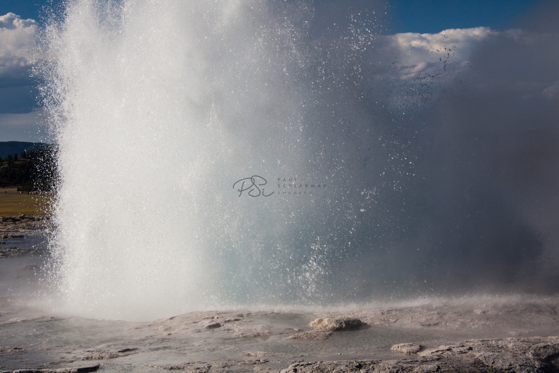 "Fountain Geyser" by Paul Schlarman - $12.69 "Fountain Geyser" stock image