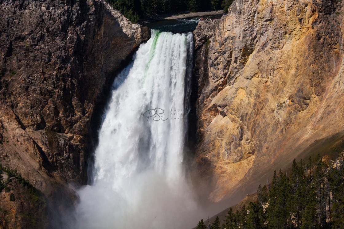 "Yellowstone Falls" stock image