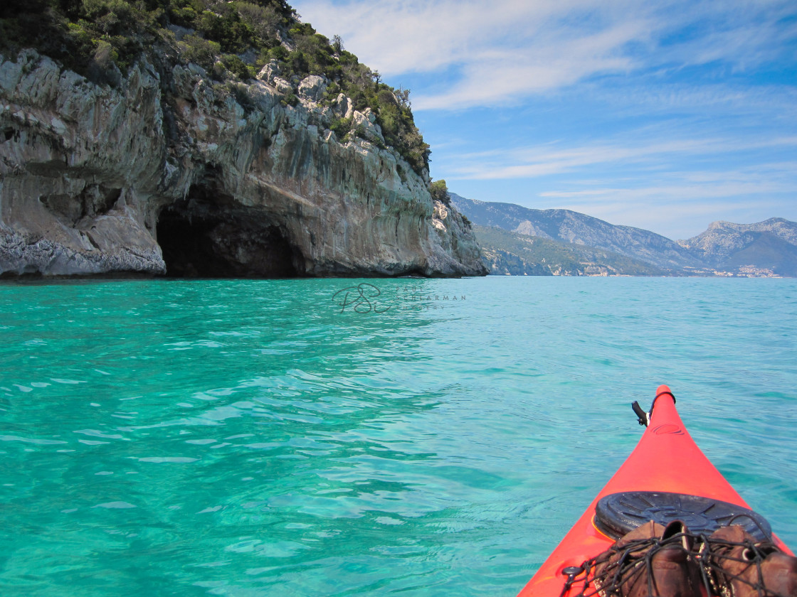 "Exploring the Cala Gonone Caves of Sardinia by Kayak" by Paul Schlarman - $12.24 "Exploring the Cala Gonone Caves of Sardinia by Kayak" stock image