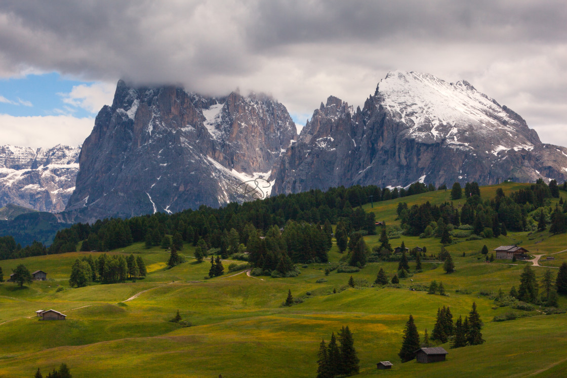 "Hexenbänke Dolomite Peaks and Seiser Alm Meadows" by Paul Schlarman - $12.57 "Hexenbänke Dolomite Peaks and Seiser Alm Meadows" stock image