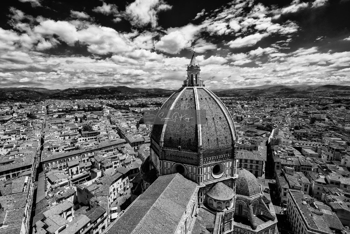 "A black and white view of the Duomo in Florence" by Simon King - $25.06 "A black and white view of the Duomo in Florence" stock image
