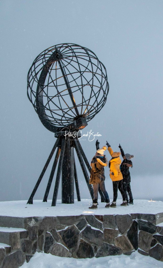 "North Cape, 71 degrees north, Norway" stock image