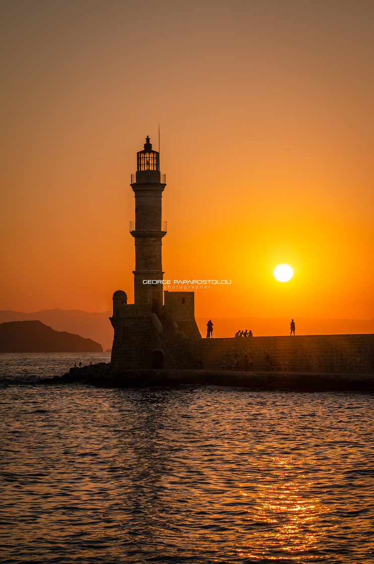 "Lighthouse in Chania" stock image