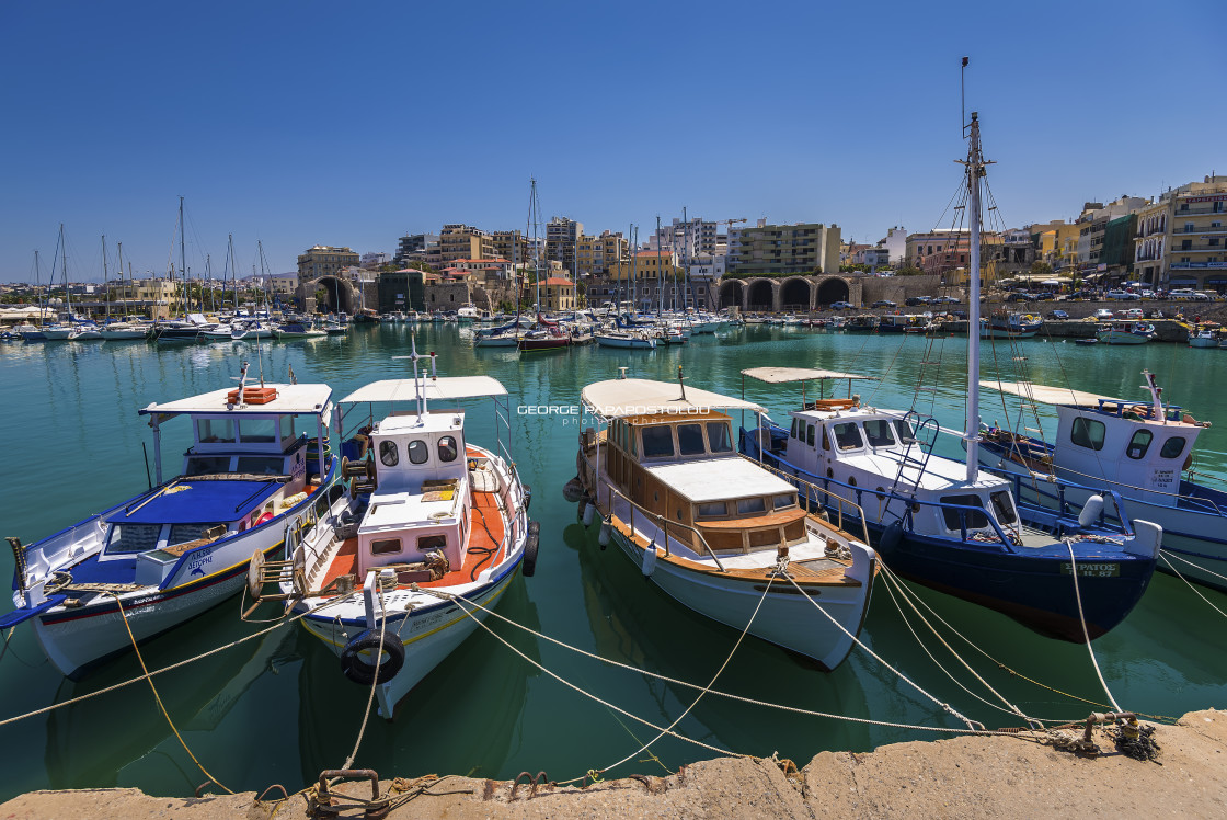 "Venetian Port of Heraklion" stock image