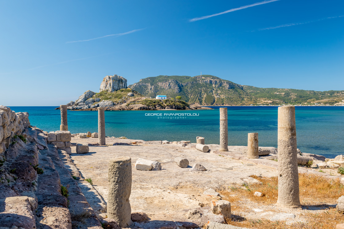 "Agios Stefanos beach Kos" stock image