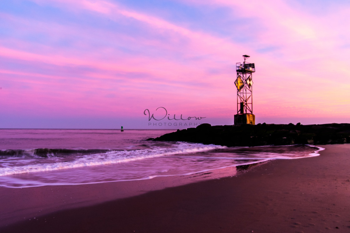 "Ocean City Sunset" stock image