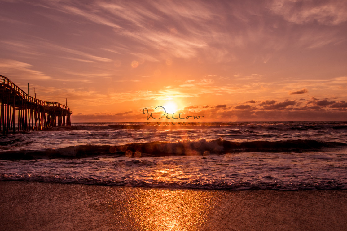 "Avon Pier at Sunrise" stock image