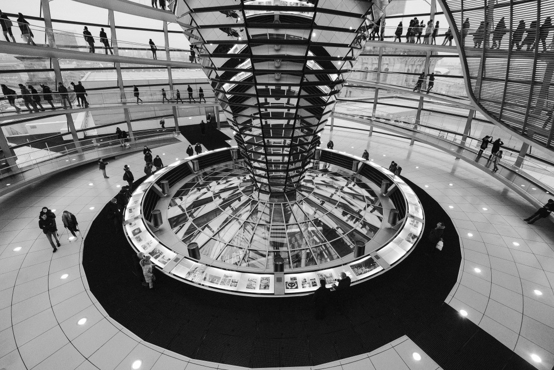 "Dome of the German Parliament" stock image