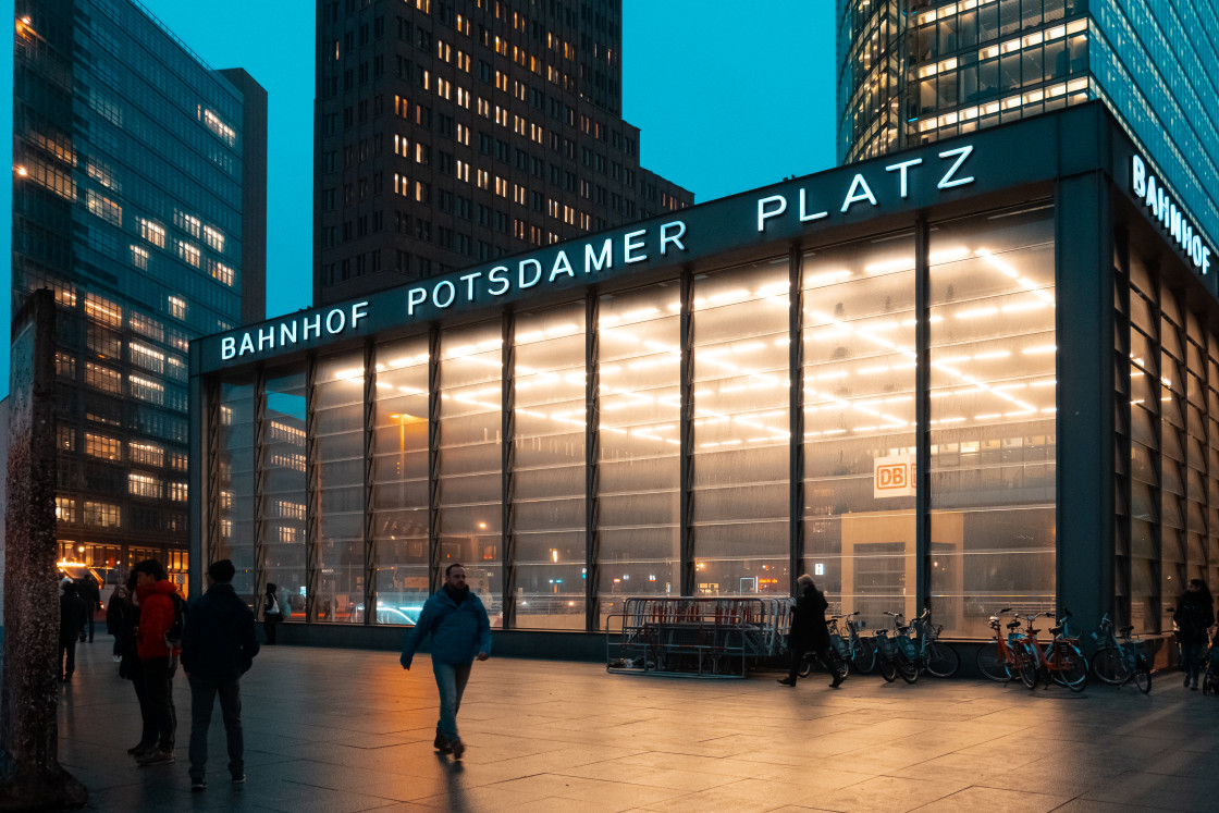 "Potsdamer Platz Train Station" stock image