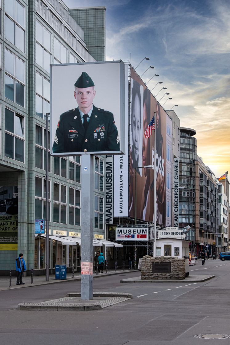 "Checkpoint Charlie" stock image