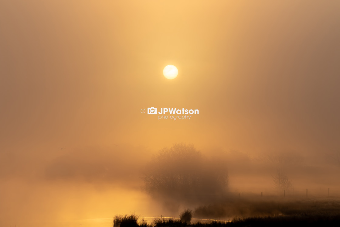 "Misty Sunrise" stock image