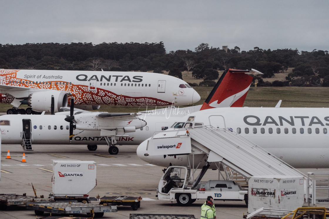 "Qantas" stock image