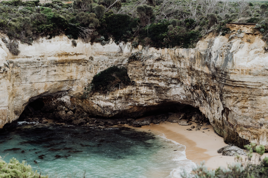 "Secret beach" stock image