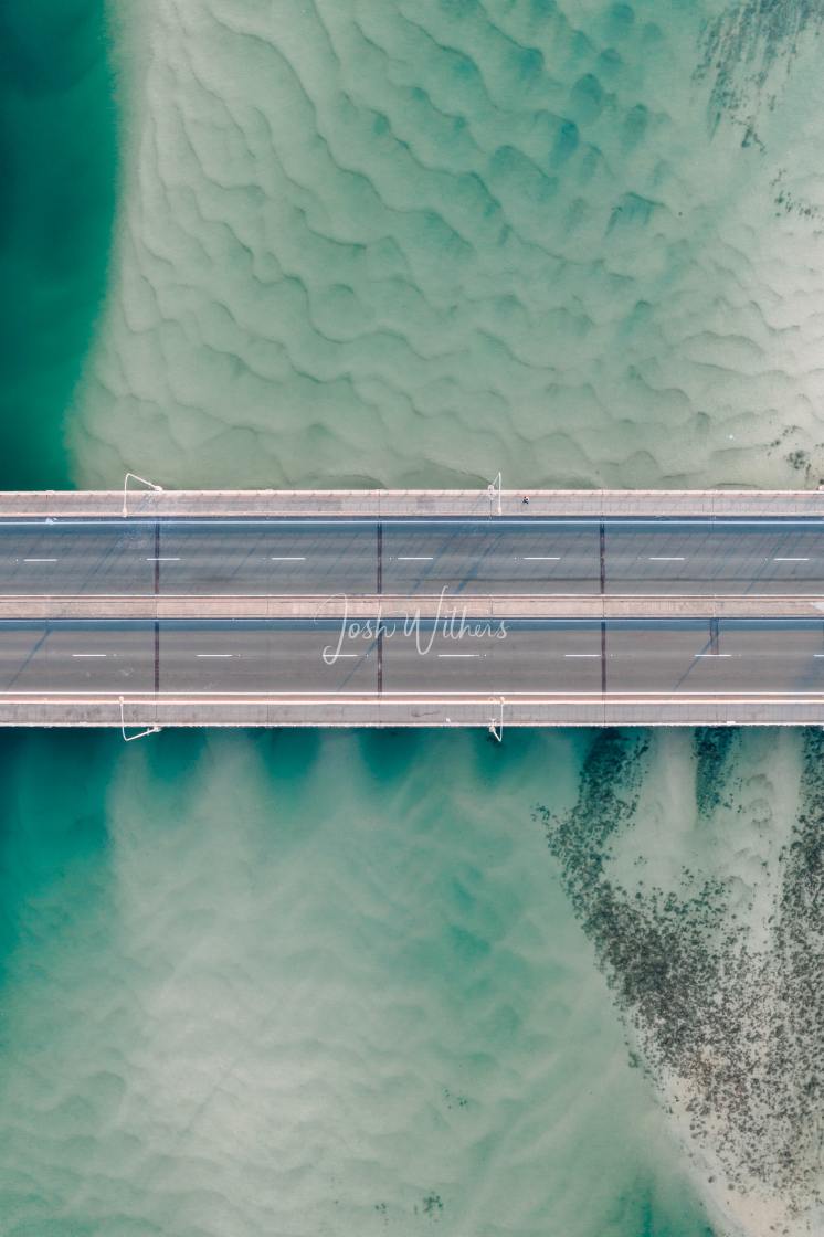 "Bridge over beautiful waters" stock image