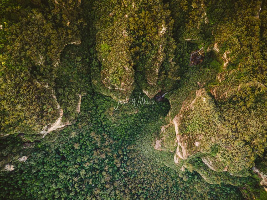 "Green Blue Mountains" stock image