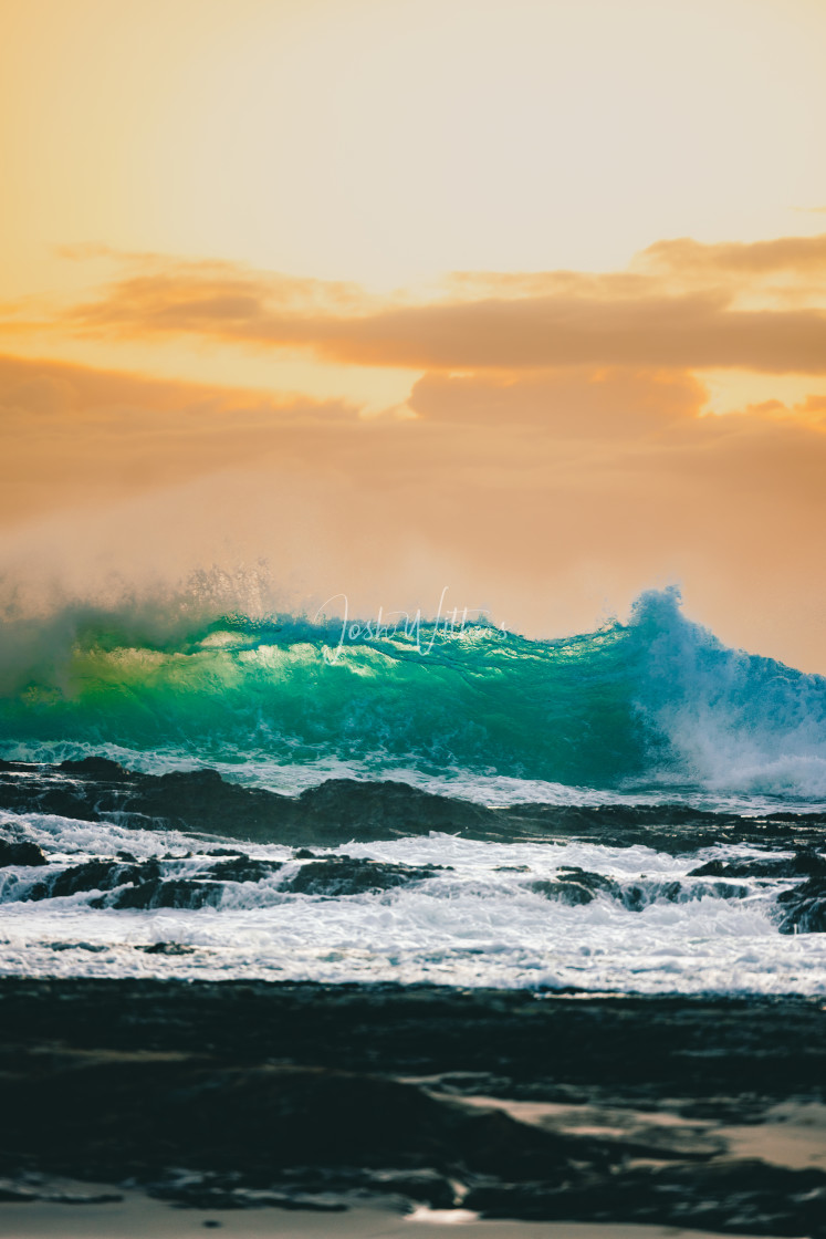 "Snapper Rocks blue sunrise" stock image