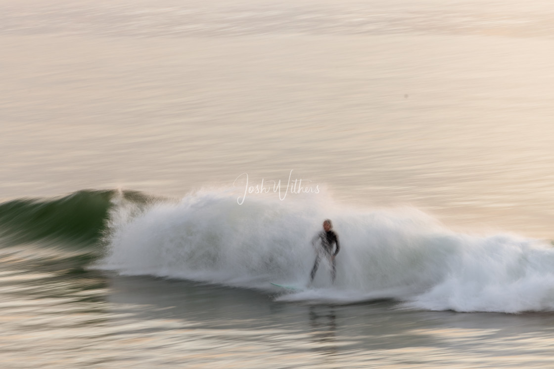 "The ghost who surfs" stock image