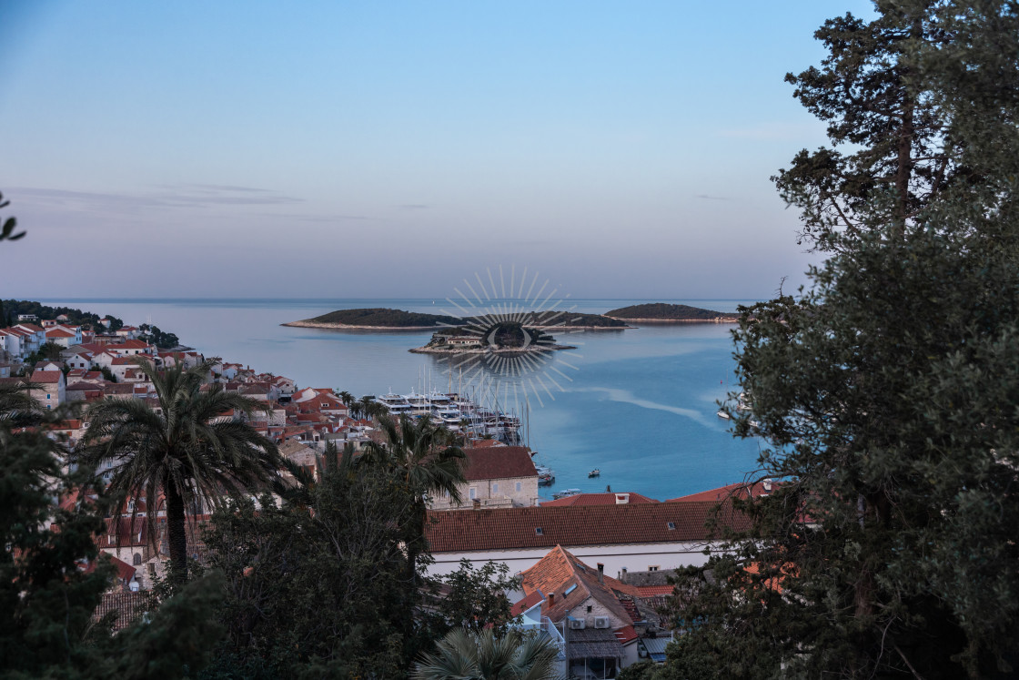 "Sunrise in Hvar" stock image