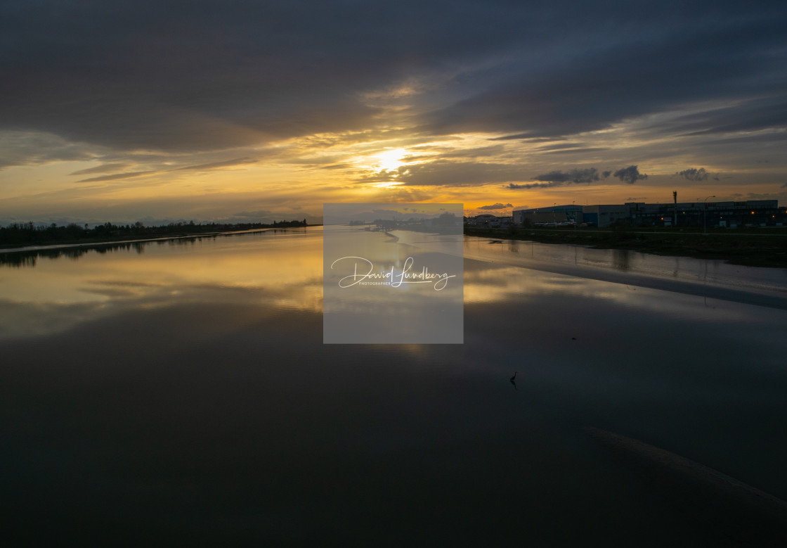 "Sinking Sun" stock image