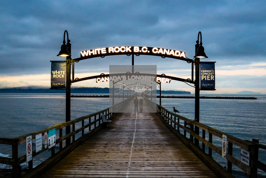 "Down by the Pier" stock image