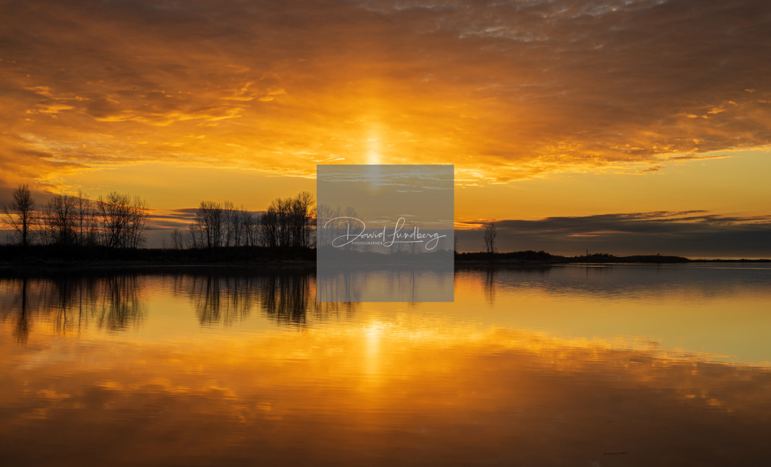 "Angel's Sunset" stock image