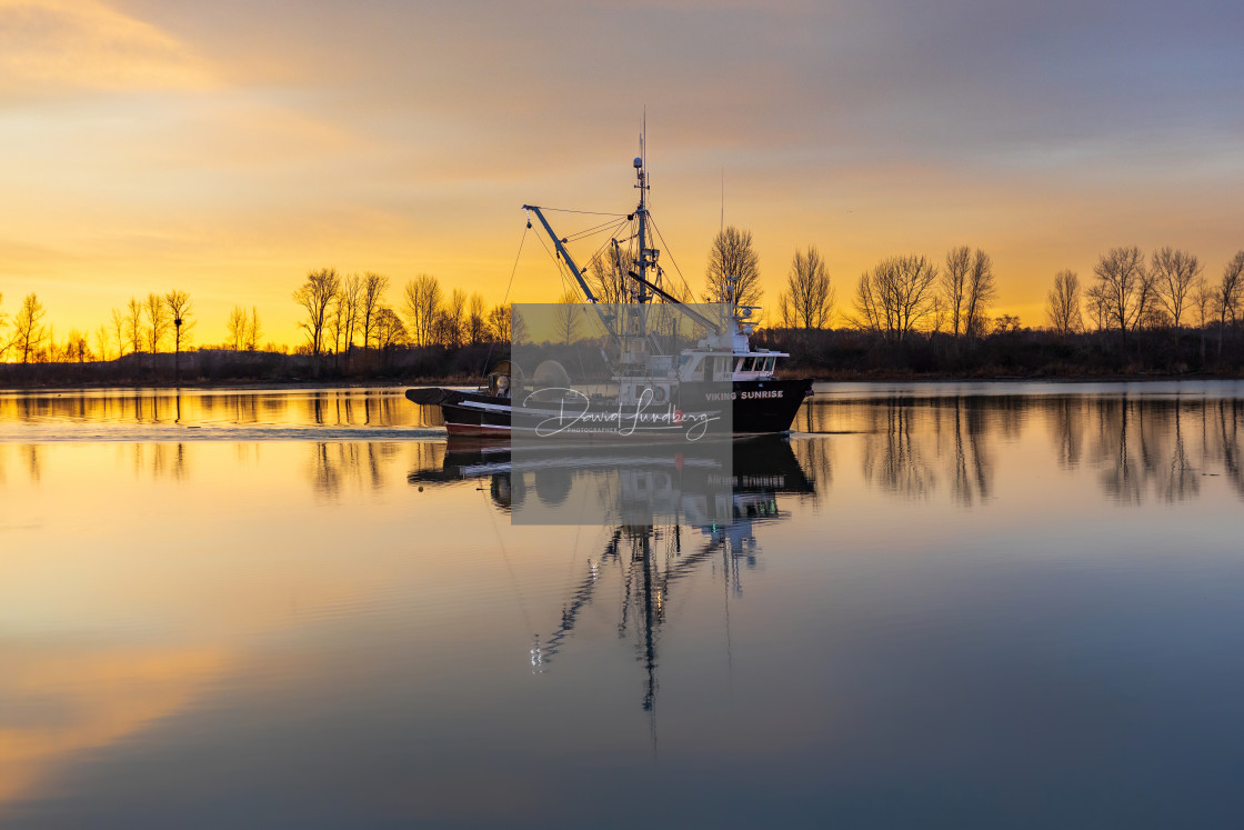 "Viking Sunrise 2" stock image