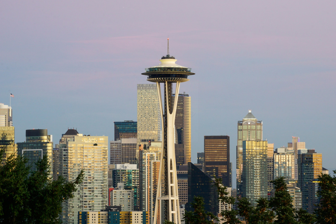 "Seattle Standing" stock image