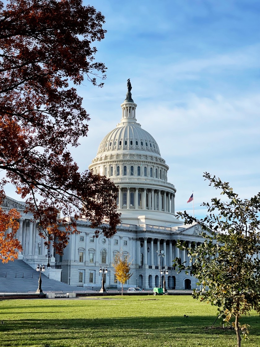 "U.S. Capitol in a Fall Afternoon" stock image