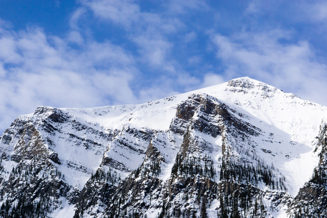 "Sneak Peaks of Banff" stock image