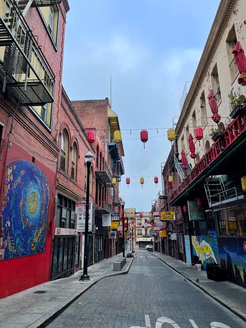 "Dose of Quiet at Chinatown San Francisco" stock image