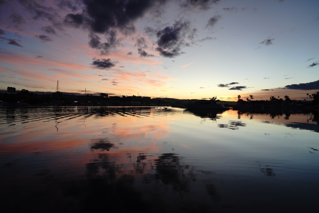 "Reflecting on the Coastal Sunrise" stock image