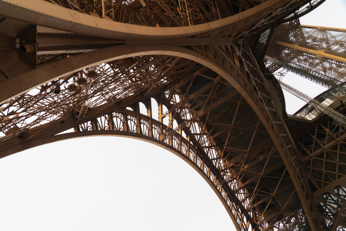 "Partial Underbelly of Tour Eiffel" stock image