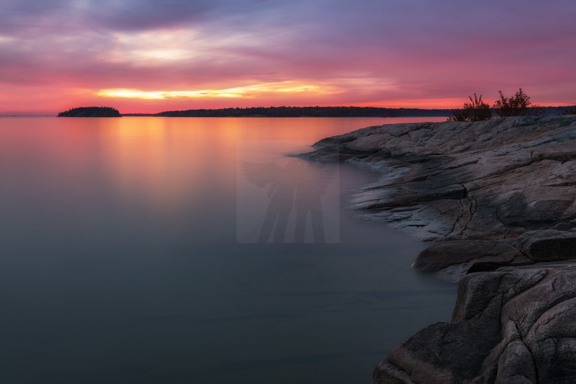 "Killbear Sunset" stock image