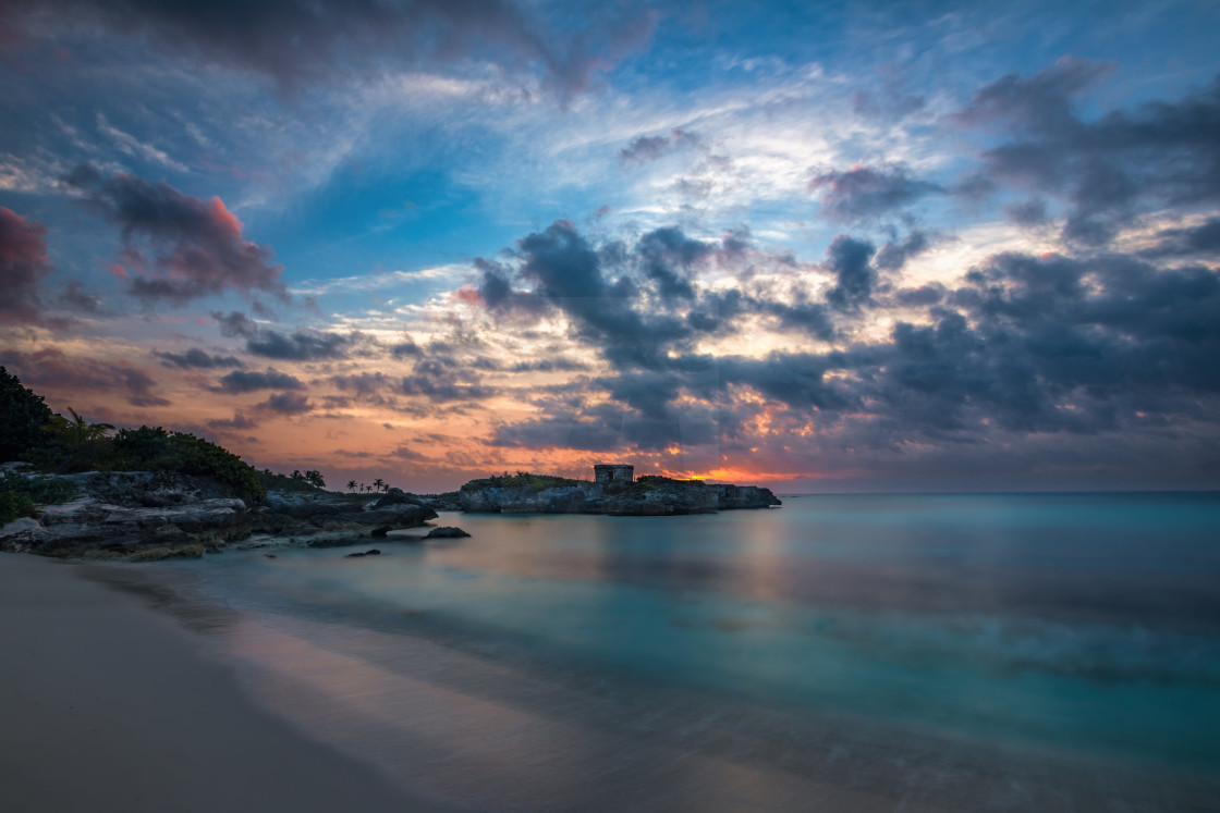 "A Mexican Sundown" stock image