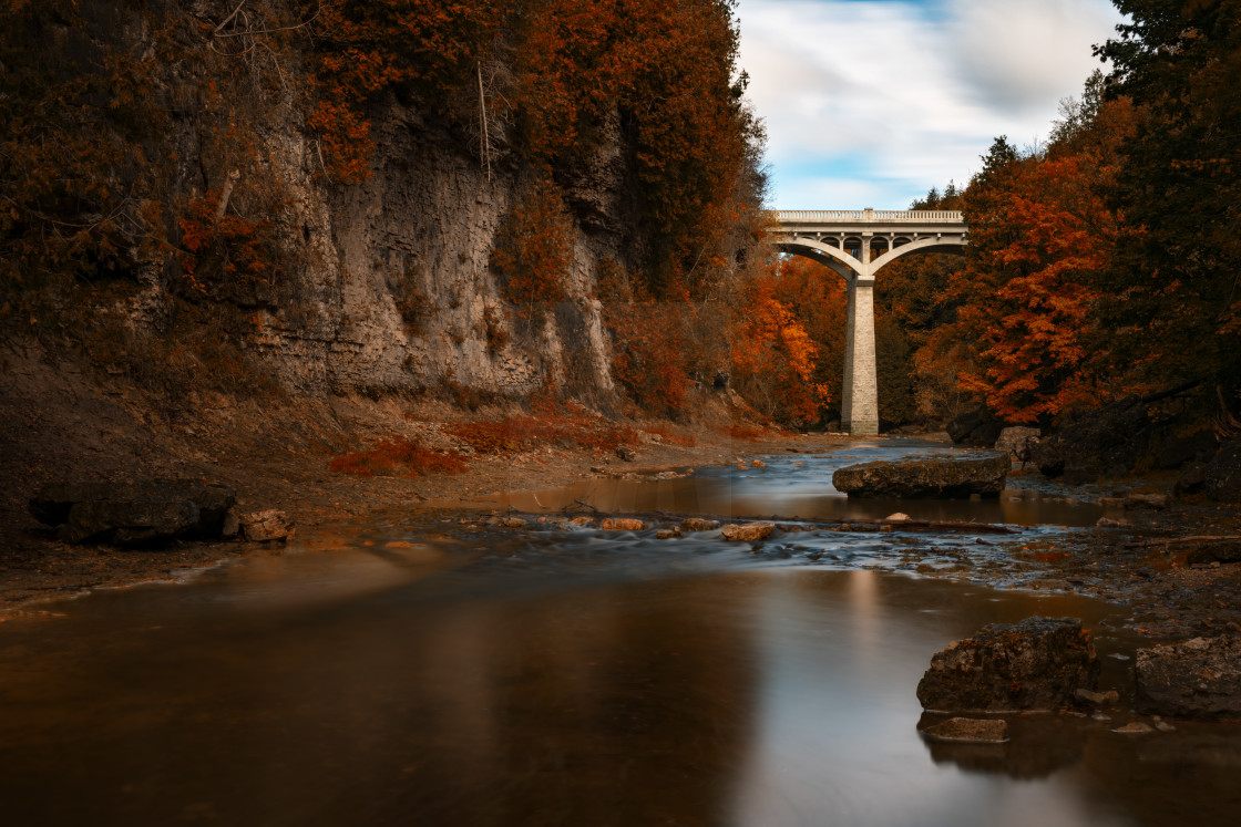 "Autumn in Elora" stock image