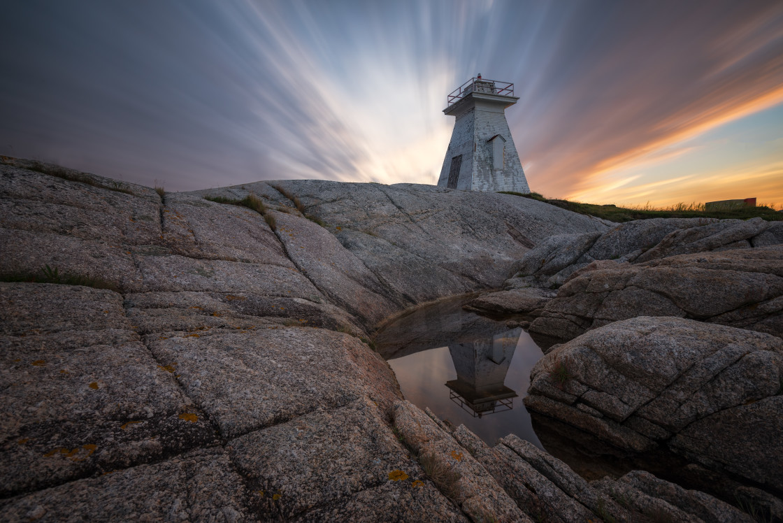 "Terence Bay Sunset" stock image