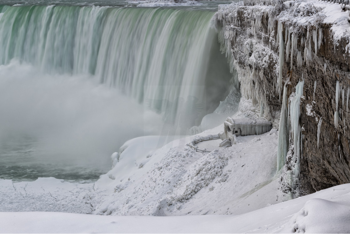 "Frozen Falls" stock image