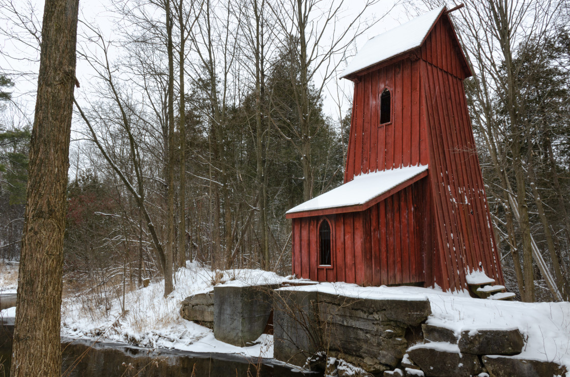 "Sheave Tower in Winter" stock image