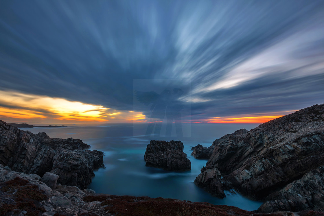 "Bonavista Sunset" stock image