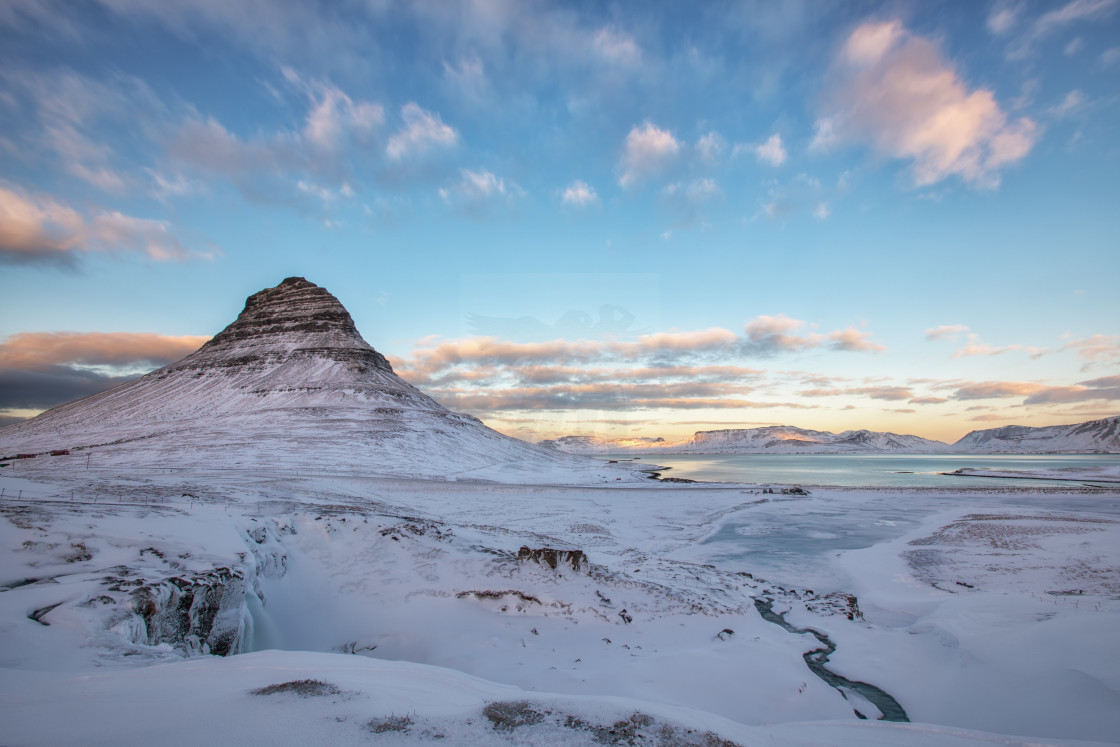 "Kirkjufell at Sunset" stock image