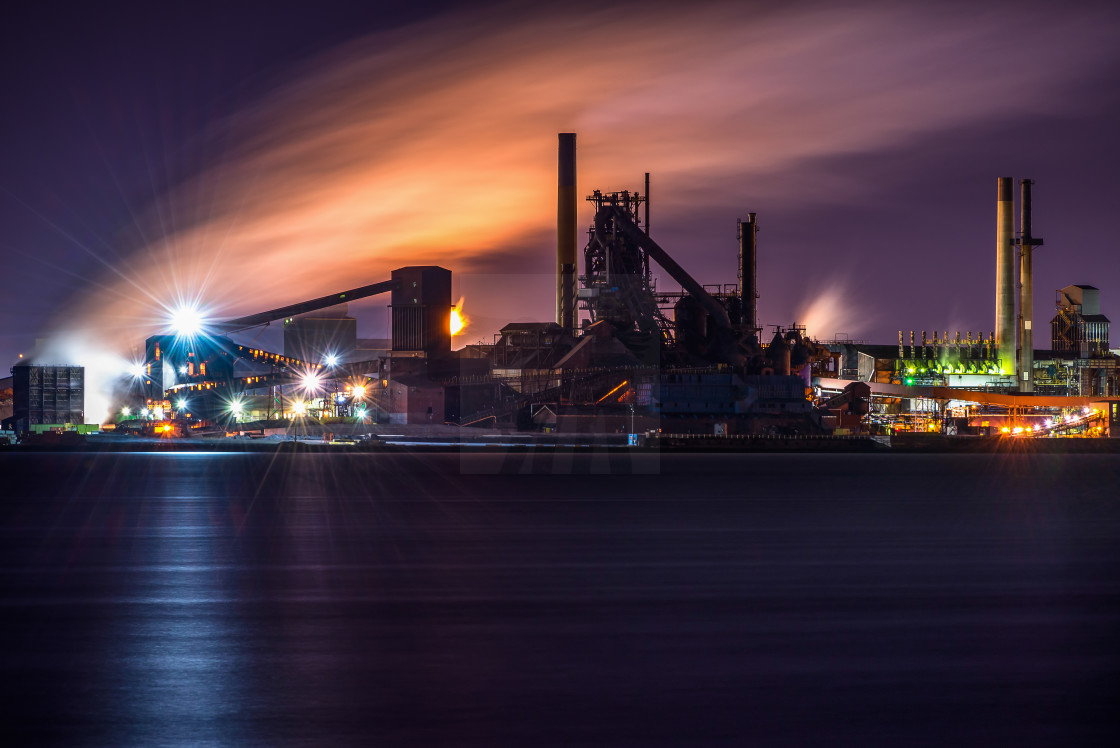 "Industrial Smoke Show" stock image