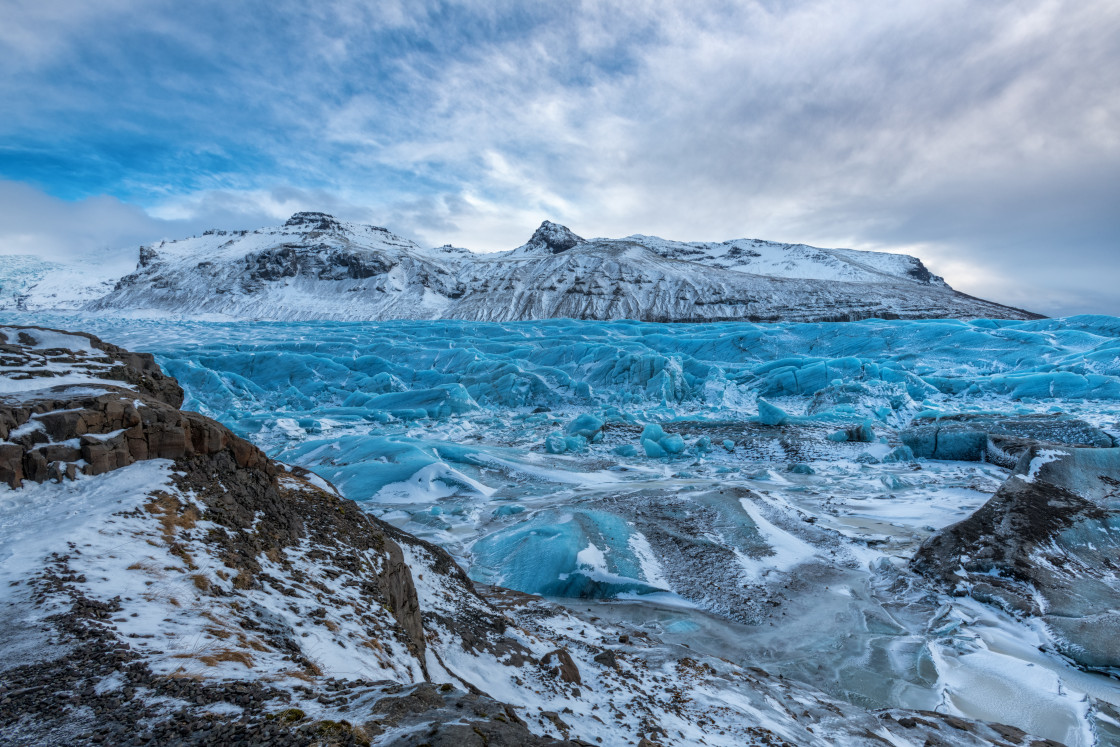 "Svínafellsjökull Glacier in Iceland" stock image