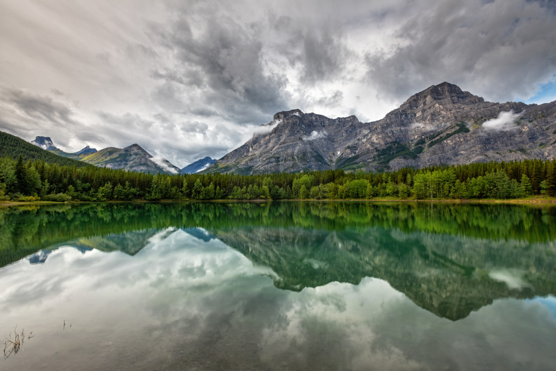 "Wedge Pond on a Stormy Day" stock image